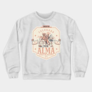 Alma Colorado wild west town Crewneck Sweatshirt